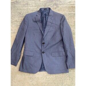 J Ferrar Blazer Mens 40R Blue Sport Coat Formal Event Banquet Viscose Blend 9367